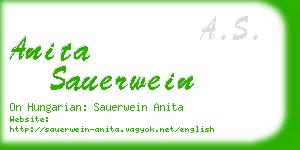 anita sauerwein business card